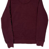 Carhartt Hoodie - Small Burgundy Cotton Blend