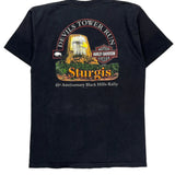Sturgis Black Hills Rally Harley Davidson Graphic T-Shirt - Large Black Cotton