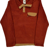 The North Face Snap-T Rugby Shirt - Small Red Polyester