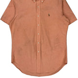 Ralph Lauren Shirt - Medium Orange Cotton Blend