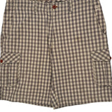 Timberland Checked Cargo Shorts - 36W 11L Multicoloured Cotton