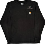 Carhartt Long Sleeve T-Shirt - Medium Black Cotton