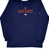 Denver Broncos Nfl Long Sleeve T-Shirt - XL Navy Cotton
