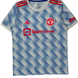 Manchester United Adidas 2021-22 Gringo Away Football Shirt - Medium Blue Polyester