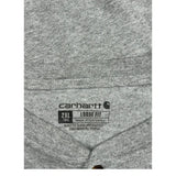 Carhartt Long Sleeve T-Shirt - 2XL Grey Cotton