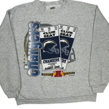 San Diego Chargers Tultex Sweatshirt - Medium Gray Cotton