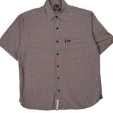 Ecko Unltd Checked Short Sleeve Shirt - Large Red Cotton