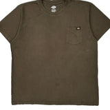 Dickies T-Shirt - 2XL Brown Cotton