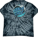 Santa Cruz Tie-Dye T-Shirt - XL Black Cotton