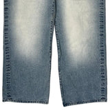 Trans Atlantic Taskforce Akademiks Graphic Jeans - 36W 30L Light Wash Denim