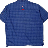 Ecko Unltd Checked Short Sleeve Shirt - 2XL Blue Cotton