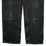 Carhartt Double Knee Carpenter Pants - 34W 33L Black Cotton