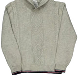 Age 6 Tommy Hilfiger Argyle Sweater - XS Beige Cotton