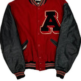 Delong College Varsity Jacket - Medium Black Leather
