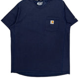 Force Carhartt T-Shirt - Large Blue Cotton