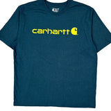Carhartt T-Shirt - XL Blue Cotton