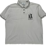 Armani Exchange Polo Shirt - XL White Cotton