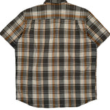 Carhartt Checked Short Sleeve Shirt - XL Brown Cotton