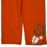 Chase Authentics Floral Sport Shorts - Small Orange Cotton Blend