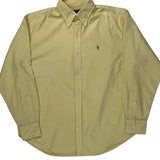 Ralph Lauren Sport Shirt - Small Yellow Cotton