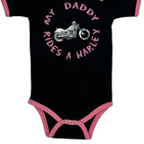 Age 16 Months Motorcycle Harley Davidson Graphic T-Shirt - 2XS Pink Cotton
