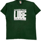 Single Stitch Quaker Steak And Lube Fruit Of The Loom Graphic T-Shirt - 2XL Green Cotton