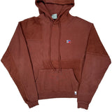 Russell Athletic Hoodie - Small Brown Cotton