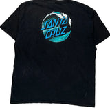 Santa Cruz Graphic T-Shirt - 2XL Black Cotton