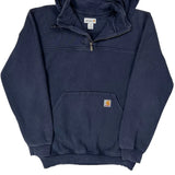 Carhartt Hoodie - Medium Blue Cotton Blend