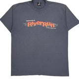 Fruit Of The Loom Single Stitch T-Shirt - Large Blue Cotton Blend