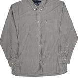 Tommy Hilfiger Striped Shirt - 2XL Black & White Cotton