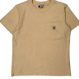 Carhartt T-Shirt - Large Beige Cotton
