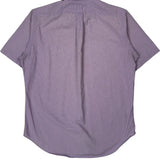 Ralph Lauren Checked Short Sleeve Shirt - Medium Purple Cotton
