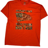 Mossy Oak Camo T-Shirt - XL Orange Cotton Blend