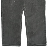 Anchor Embroidery Coogi Wide Leg Graphic Jeans - 36W 30L Gray Cotton
