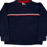 Age 3 Tommy Hilfiger Striped Sweater - 2XS Navy Cotton