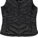550 Fill The North Face Puffer Vest - Medium Black Nylon