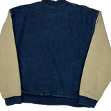 United Street Machine Assoc. Customs & Rods Three Rivers Varsity Jacket - Medium Beige Cotton