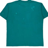 Hanes T-Shirt - XL Green Cotton Blend