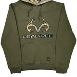 Realtree Camo Hoodie - Large Green Cotton