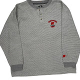 Wisconsin Badgers Starter College Sweatshirt - Large Gray Cotton