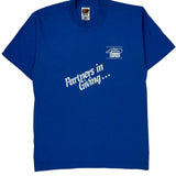 Single Stitch State Employees Combined Campaign Fruit Of The Loom Graphic T-Shirt - Medium Blue Cotton Blend