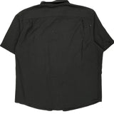 Wrangler Short Sleeve Shirt - XL Black Cotton Blend
