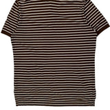 Polo By Ralph Lauren Striped Polo Shirt - XL Brown Cotton