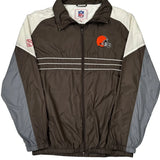 Cleveland Browns Nfl Football Windbreaker - XL Brown Polyester