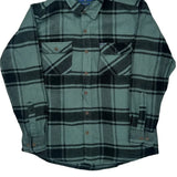 Ralph Lauren Checked Flannel Shirt - 2XL Green Cotton