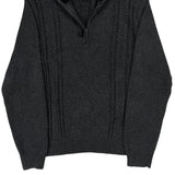 Calvin Klein 1/4 Zip - Large Gray Cotton