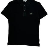 Lacoste Slim Fit Polo Shirt - Small Black Cotton