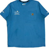 Dni Heating-Cooling-Refrigeration-Plumbing Carhartt T-Shirt - Large Blue Cotton