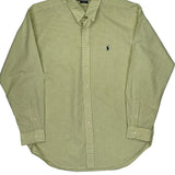 Blake Ralph Lauren Checked Shirt - Large Yellow Cotton